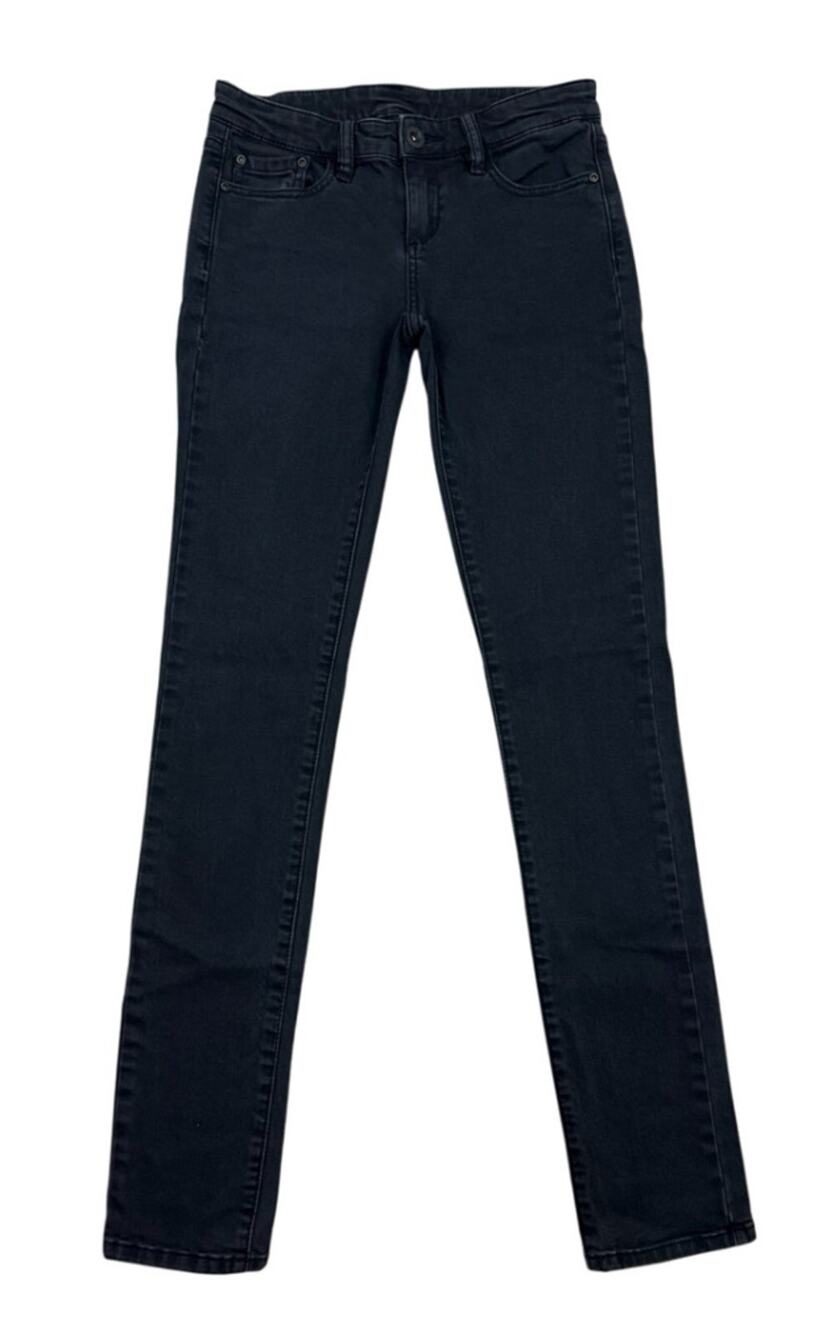 BCBG Maxazria Jagger Skinny Jeans Womens 26 Black Mid Rise Stretch